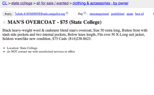 The Best of State College Craigslist
