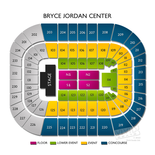 Bryce Jordan Seating Chart